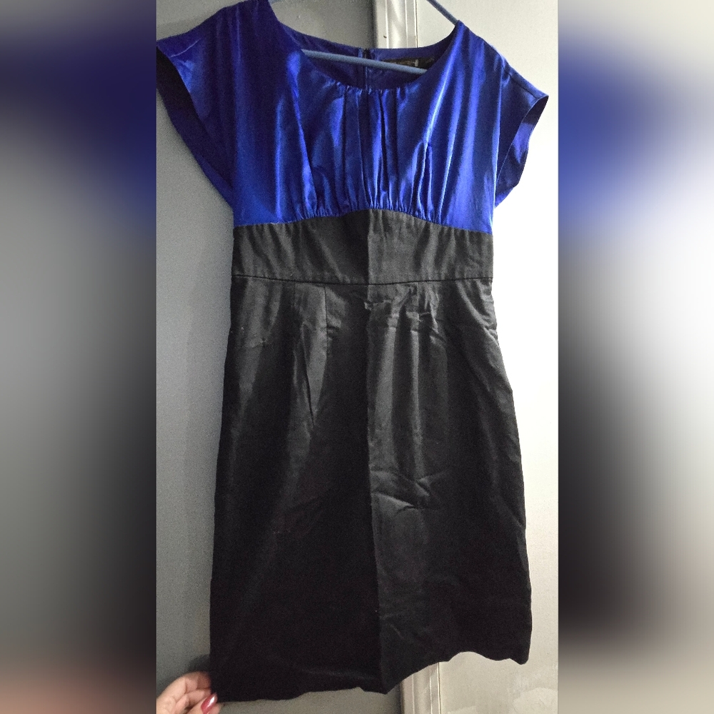 The Limited Royal Blue and Black Mini Dress